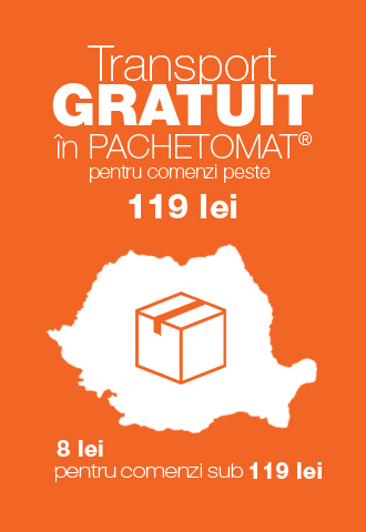 Transport Gratuit in Pachetomat la comenzi de peste 119 lei